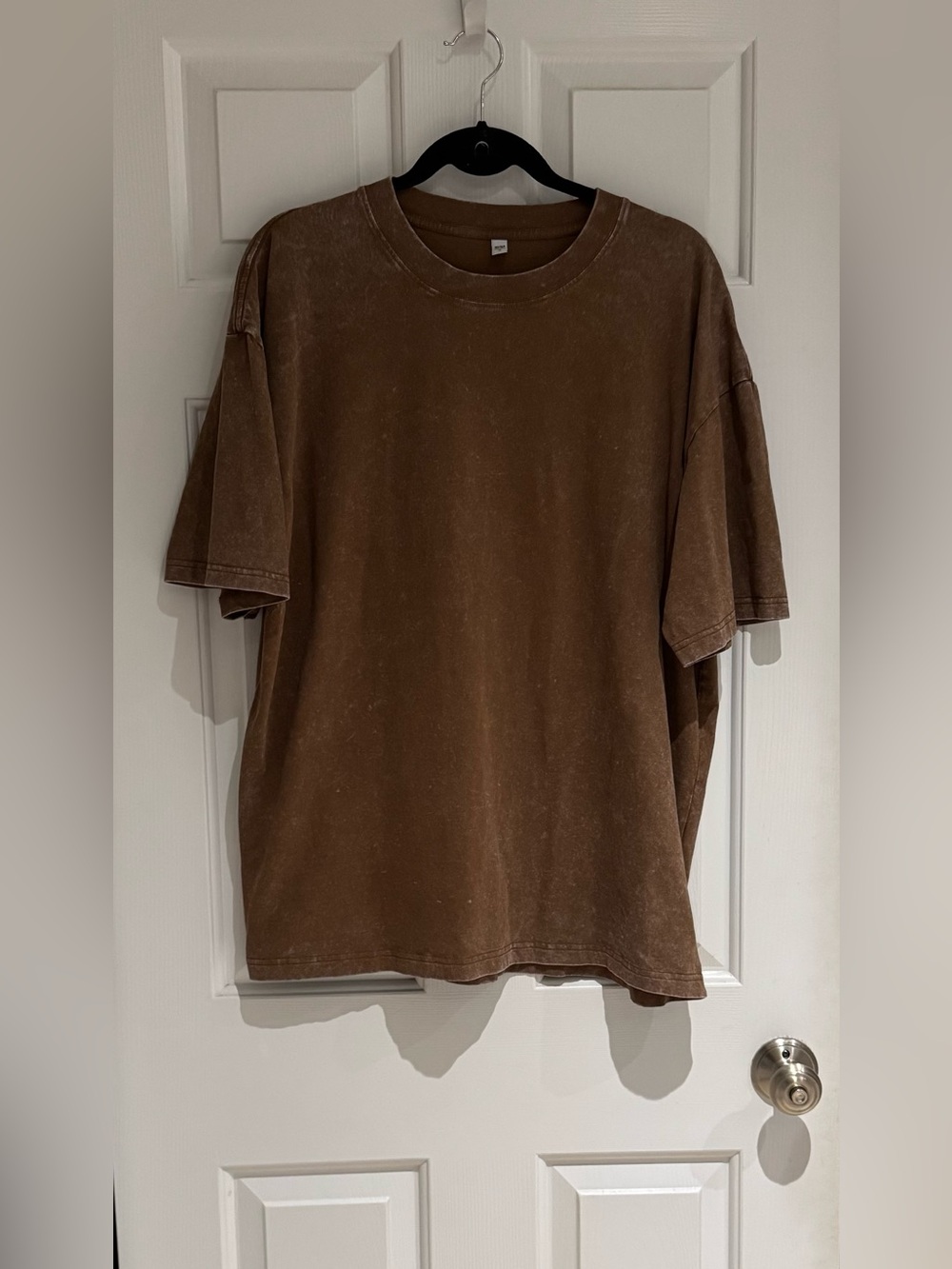 Classic Women/Men's Brown Washed Out Look Crewneck T-Shirt NWOT